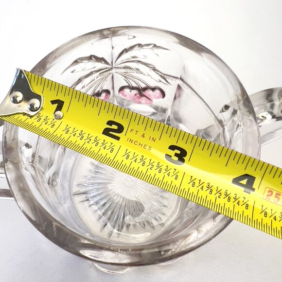 EAPG Antique Northwood Glass Spooner Open Sugar Bowl Cherry & Cable Early 1900s - Picture 11 of 11